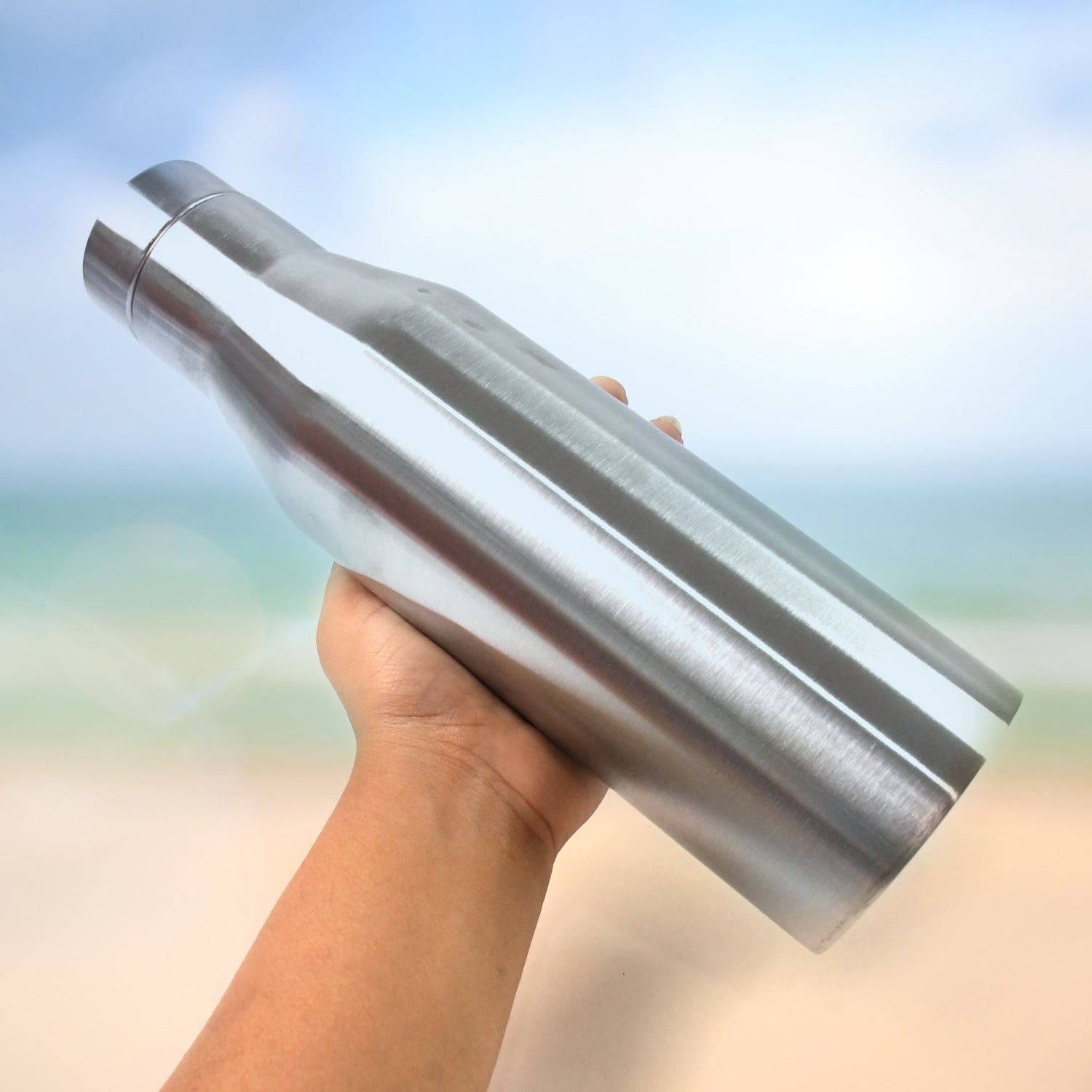 Stainless Steel Double Wall Vacuum-Insulated Drink Water Bottle (1000 ML Approx) Stainless Steel Double Wall Vacuum-Insulated Drink Water Bottle (1000 ML Approx)